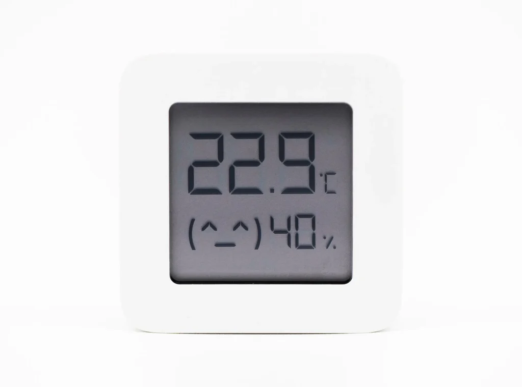 Mini termo-higrómetro digital con temperatura y humedad